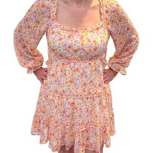 NWT Jessica Simpson Floral Dress with side cutouts.